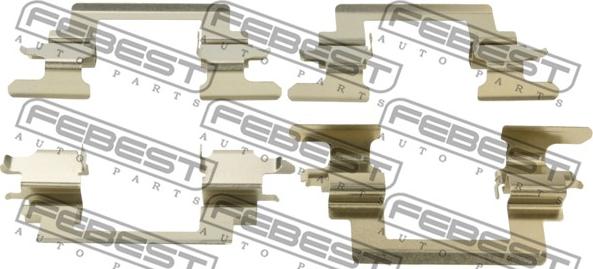 Febest 0403-CS1AF - Kit accessori, Pastiglia freno autozon.pro