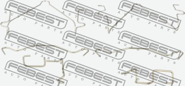 Febest 0403-K94WF - Kit accessori, Pastiglia freno autozon.pro