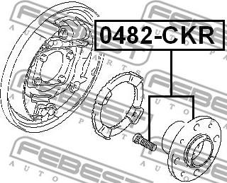 Febest 0482-CKR - Mozzo ruota autozon.pro