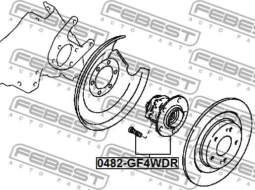 Febest 0482-GF4WDR - Mozzo ruota autozon.pro