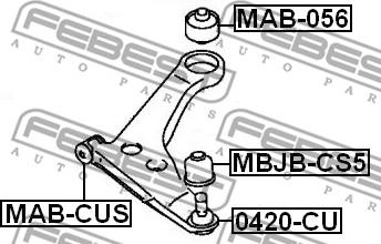 Febest 0420-CU - Giunto di supporto / guida autozon.pro