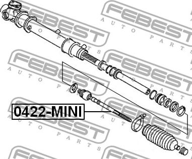 Febest 0422-MINI - Giunto assiale, Asta trasversale autozon.pro