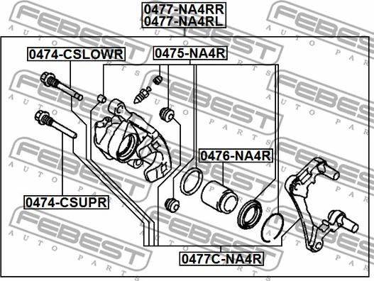 Febest 0477-NA4RR - Pinza freno autozon.pro