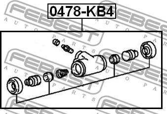 Febest 0478-KB4 - Cilindretto freno autozon.pro