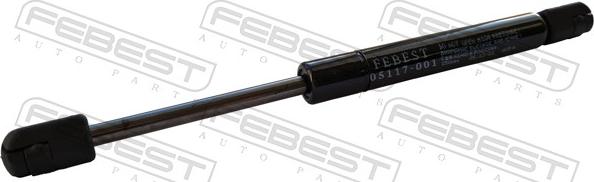 Febest 05117-001 - Ammortizzatore pneumatico, Cofano motore autozon.pro