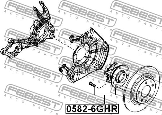 Febest 0582-6GHR - Mozzo ruota autozon.pro