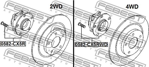 Febest 0582-CX5R - Mozzo ruota autozon.pro