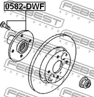 Febest 0582-DWF - Mozzo ruota autozon.pro