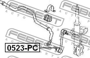 Febest 0523-PC - Asta / Puntone, Stabilizzatore autozon.pro