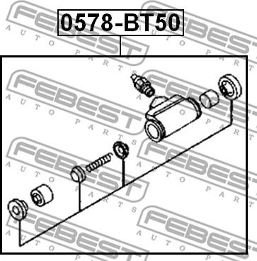 Febest 0578-BT50 - Cilindretto freno autozon.pro