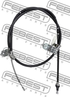 Febest 0199-PCGRJ120LH - Cavo comando, Freno stazionamento autozon.pro