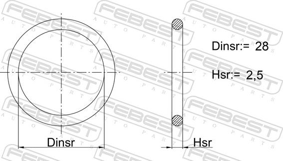 Febest 01400-008 - Guarnizione, Carter filtro olio autozon.pro