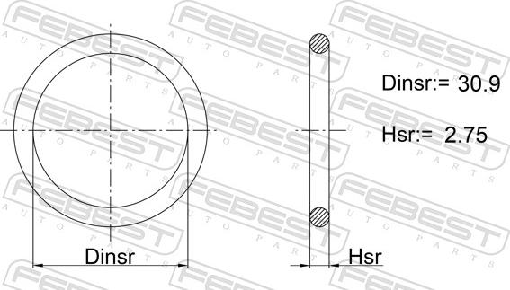 Febest 01400-010 - Guarnizione, Carter filtro olio autozon.pro