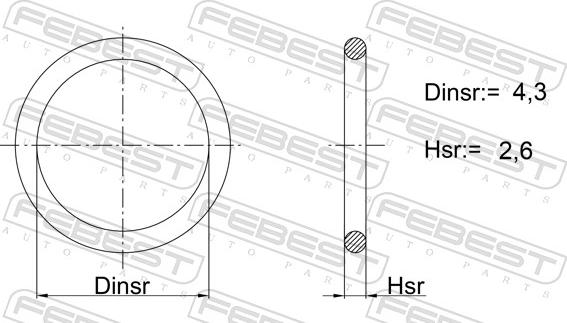 Febest 01400-011 - Guarnizione, Filtro carburante autozon.pro