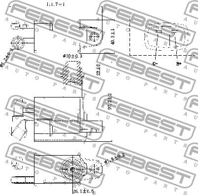 Febest 01640-011 - Bobina d'accensione autozon.pro