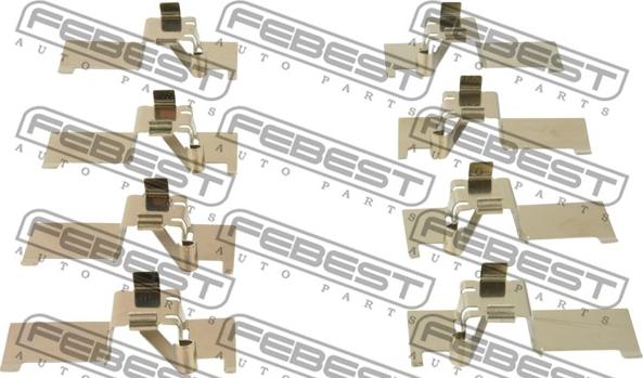 Febest 0103-ACV40F - Kit accessori, Pastiglia freno autozon.pro