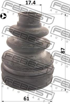 Febest 0115-KSP130T - Cuffia, Semiasse autozon.pro