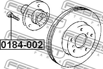 Febest 0184-002 - Bullone ruota autozon.pro