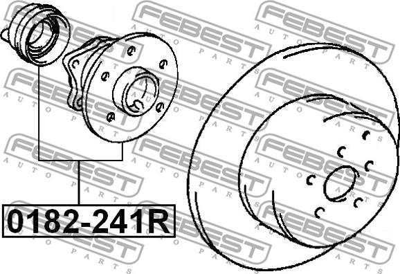 Febest 0182-241R - Mozzo ruota autozon.pro