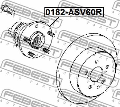 Febest 0182-ASV60R - Mozzo ruota autozon.pro