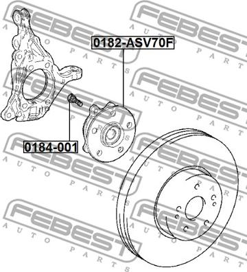 Febest 0182-ASV70F - Mozzo ruota autozon.pro