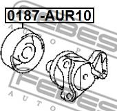 Febest 0187-AUR10 - Galoppino / Guidacinghia, Cinghia Poly-V autozon.pro