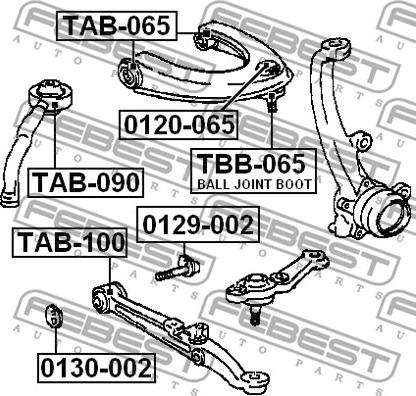 Febest 0129-002 - Bullone correzione campanatura autozon.pro