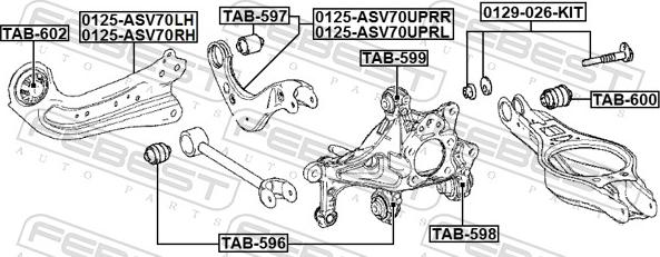 Febest TAB-600 - Supporto, Braccio oscillante autozon.pro