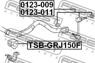 Febest 0123-009 - Asta / Puntone, Stabilizzatore autozon.pro