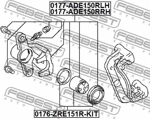 Febest 0177-ADE150RLH - Pinza freno autozon.pro