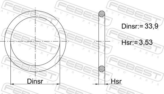 Febest 08400-006 - Guarnizione, chiusura bocchettone di riempimento olio autozon.pro