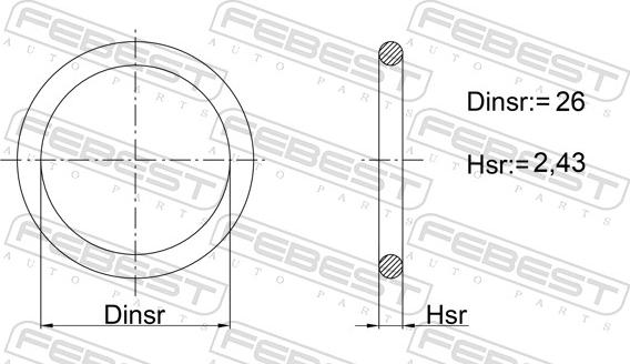 Febest 03400-005 - Guarnizione, Collettore aspirazione autozon.pro