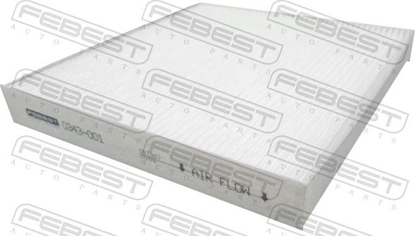 Febest 0343-001 - Filtro, Aria abitacolo autozon.pro