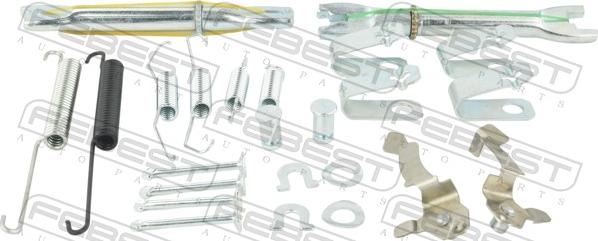 Febest 0304-CIVR-KIT - Kit accessori, Ganasce freno stazionamento autozon.pro