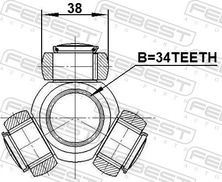 Febest 0316-ACC - Tripode, Semiasse autozon.pro