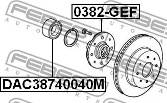 Febest 0382-GEF - Mozzo ruota autozon.pro