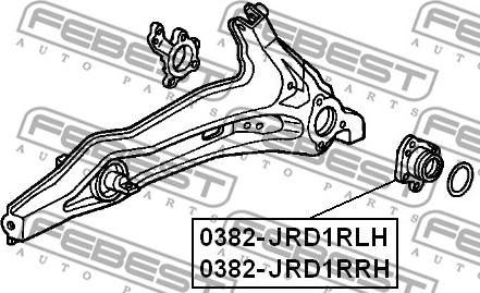 Febest 0382-JRD1RLH - Mozzo ruota autozon.pro