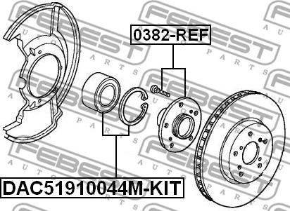 Febest 0382-REF - Mozzo ruota autozon.pro