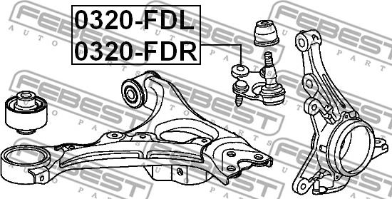 Febest 0320-FDR - Giunto di supporto / guida autozon.pro