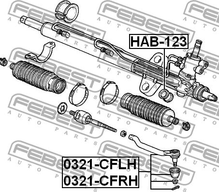 Febest 0321-CFLH - Testa barra d'accoppiamento autozon.pro