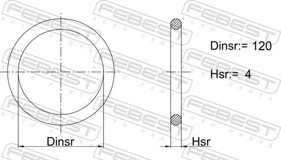 Febest 02400-019 - Guarnizione, Sensore livello carburante autozon.pro