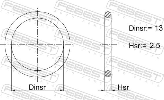 Febest 02400-018 - Guarnizione, Carter distribuzione autozon.pro