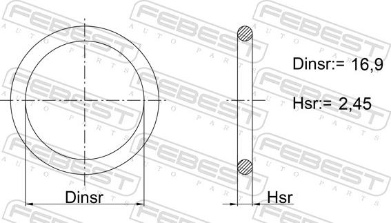 Febest 02400-020 - Guarnizione, Carter distribuzione autozon.pro