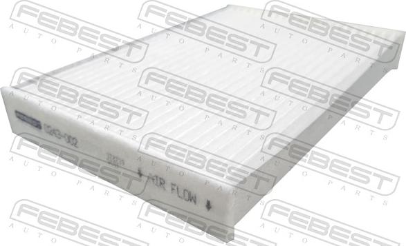 Febest 0243-002 - Filtro, Aria abitacolo autozon.pro