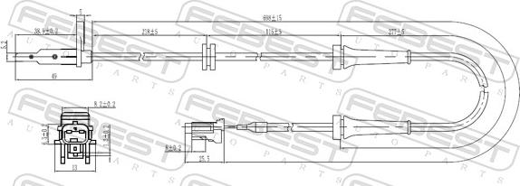 Febest 02606-001 - Sensore, N° giri ruota autozon.pro