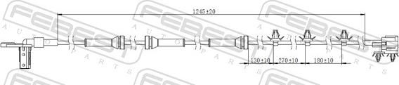 Febest 02606-008 - Sensore, N° giri ruota autozon.pro