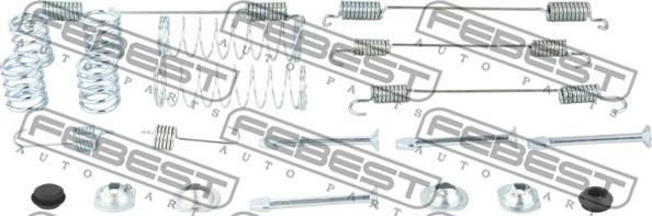 Febest 0204-D10R-KIT - Kit accessori, Ganasce freno stazionamento autozon.pro