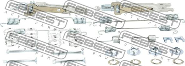 Febest 0204-G15RAR-KIT - Kit accessori, Ganasce freno stazionamento autozon.pro