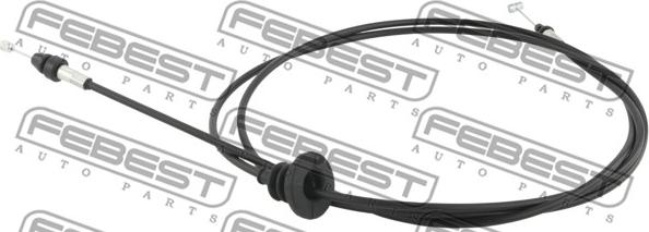 Febest 02101-T31 - Cavo comando cofano motore autozon.pro