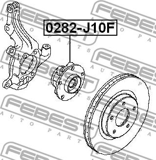 Febest 0282-J10F - Mozzo ruota autozon.pro